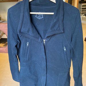 Prana black zip shirt/light jacket